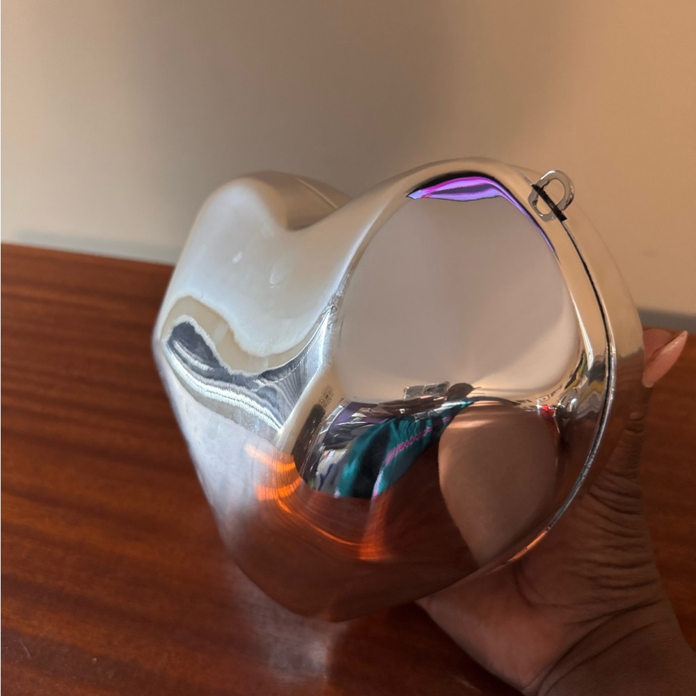 Simon Miller Silver Metallic Heart Bag